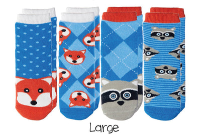 Cabin Socks - Fox | Raccoon