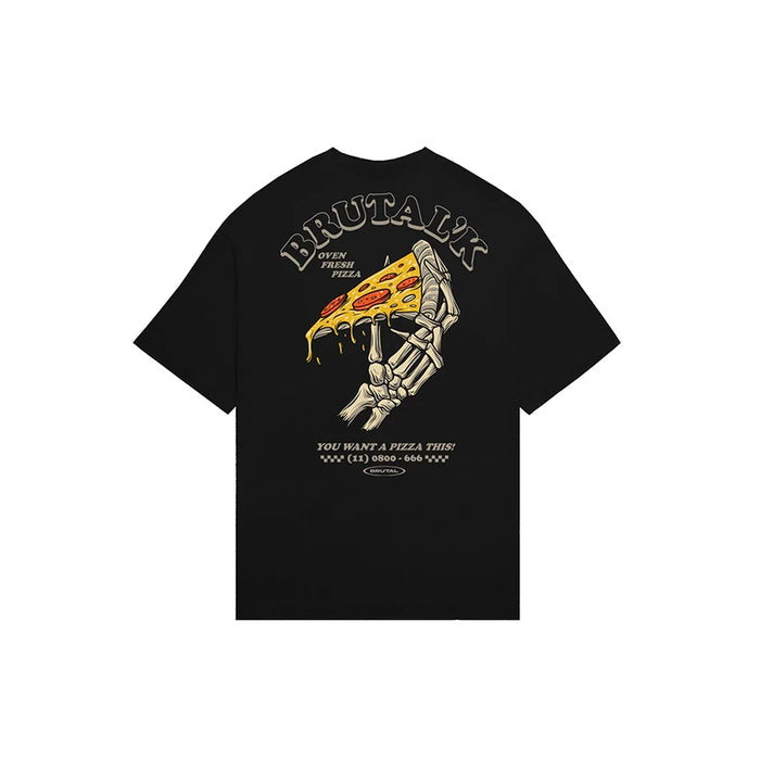 Camiseta Oversized - Love Pizza Black - Four Street