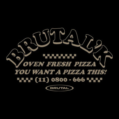Camiseta Oversized - Love Pizza Black - Four Street