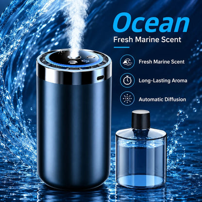 Car Air Freshener Diffuser, Long Lasting Car Fragrance Aromatherapy Essential Oil Diffuser, Automatic Scent Diffuser For Car Interior, Odor Eliminator Freshener For Cup Holder, Premium Car Accessories