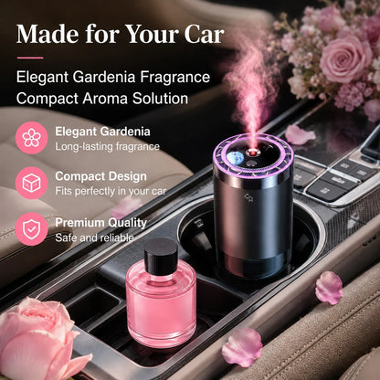 Car Air Freshener Diffuser, Long Lasting Car Fragrance Aromatherapy Essential Oil Diffuser, Automatic Scent Diffuser For Car Interior, Odor Eliminator Freshener For Cup Holder, Premium Car Accessories