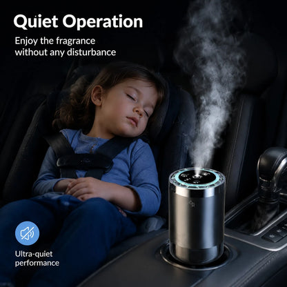 Car Air Freshener Diffuser, Long Lasting Car Fragrance Aromatherapy Essential Oil Diffuser, Automatic Scent Diffuser For Car Interior, Odor Eliminator Freshener For Cup Holder, Premium Car Accessories
