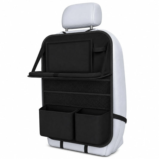 Car Backseat Organizer With Foldable Tray