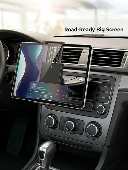 Car CD Slot Phone Holder- Adjustable Car CD Player Phone Mount, Universal Hands-Free Smartphone And Small Tablet Holder, Non-Slip Clip, Stable Viewing, No Air Vent Obstruction, Stable Dashboard Mount