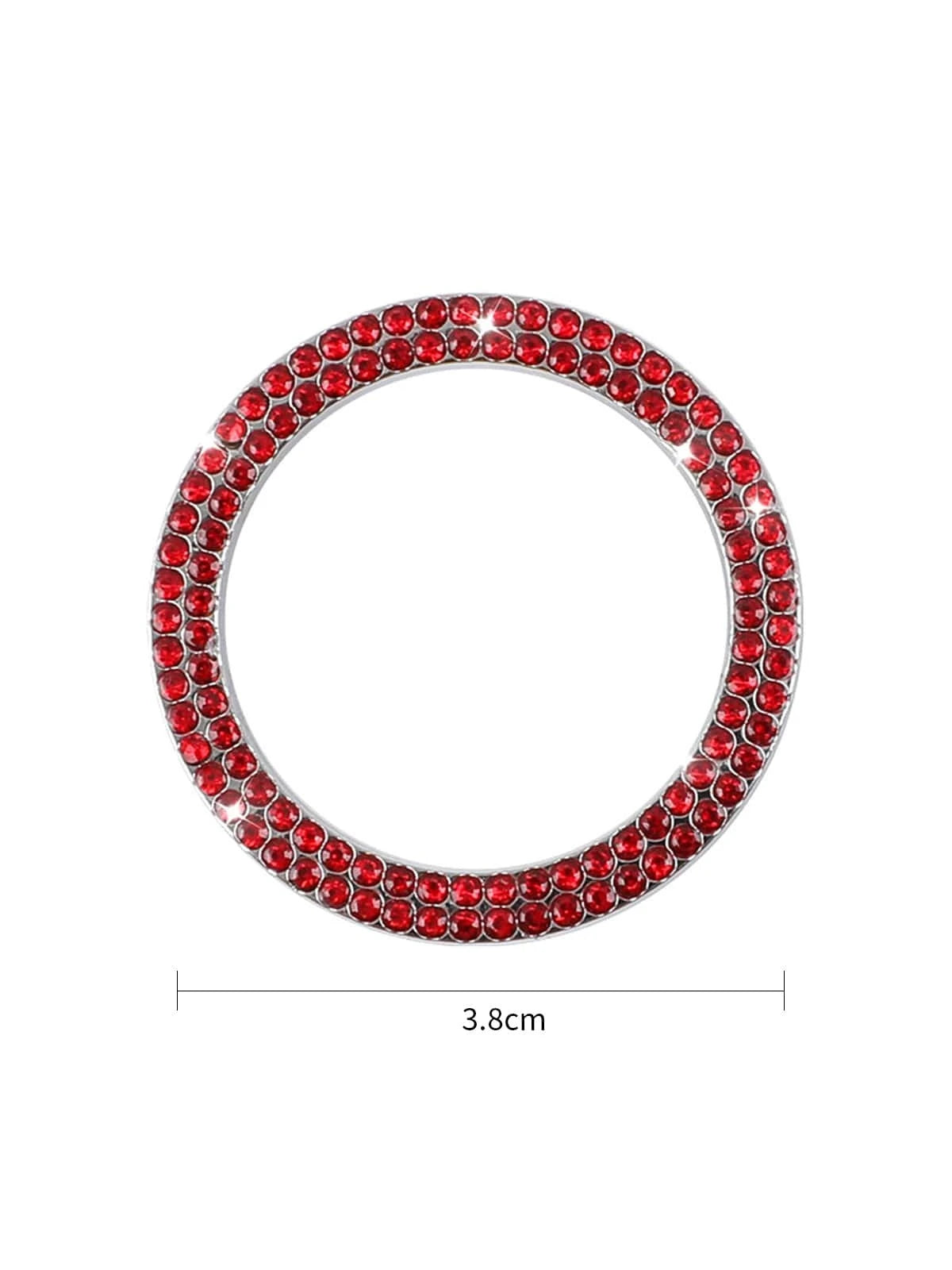 Car Engine Start Stop Button Protective Cover And Rhinestone Ring Sticker For Button And Ignition Key Decoration