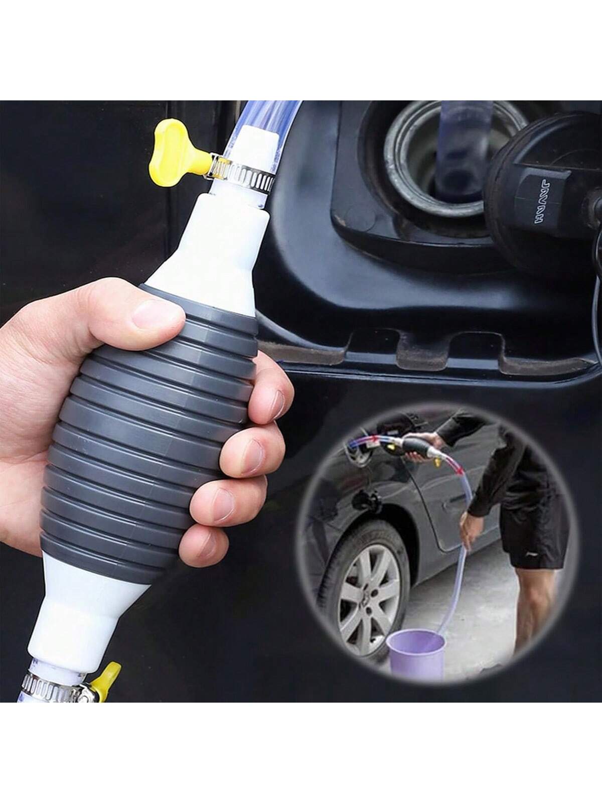Car Fuel Tank Sucker High Flow Siphon Hand Pump For Manual Hand Liquid Water Gasoline Gas Oil Transfer Pump