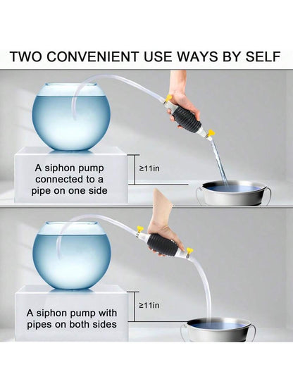Car Fuel Tank Sucker High Flow Siphon Hand Pump For Manual Hand Liquid Water Gasoline Gas Oil Transfer Pump