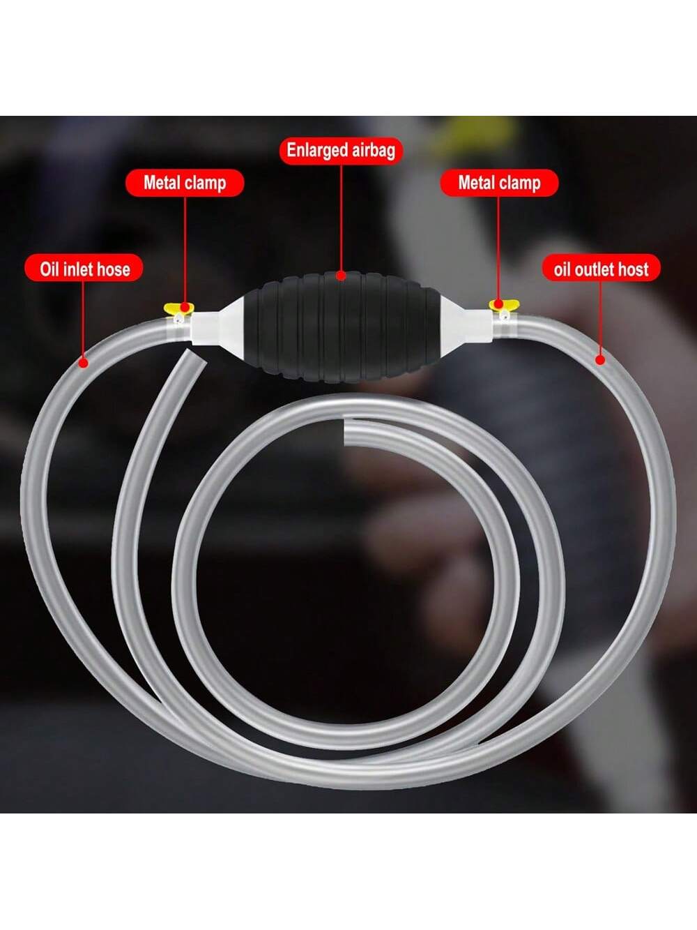 Car Fuel Tank Sucker High Flow Siphon Hand Pump For Manual Hand Liquid Water Gasoline Gas Oil Transfer Pump