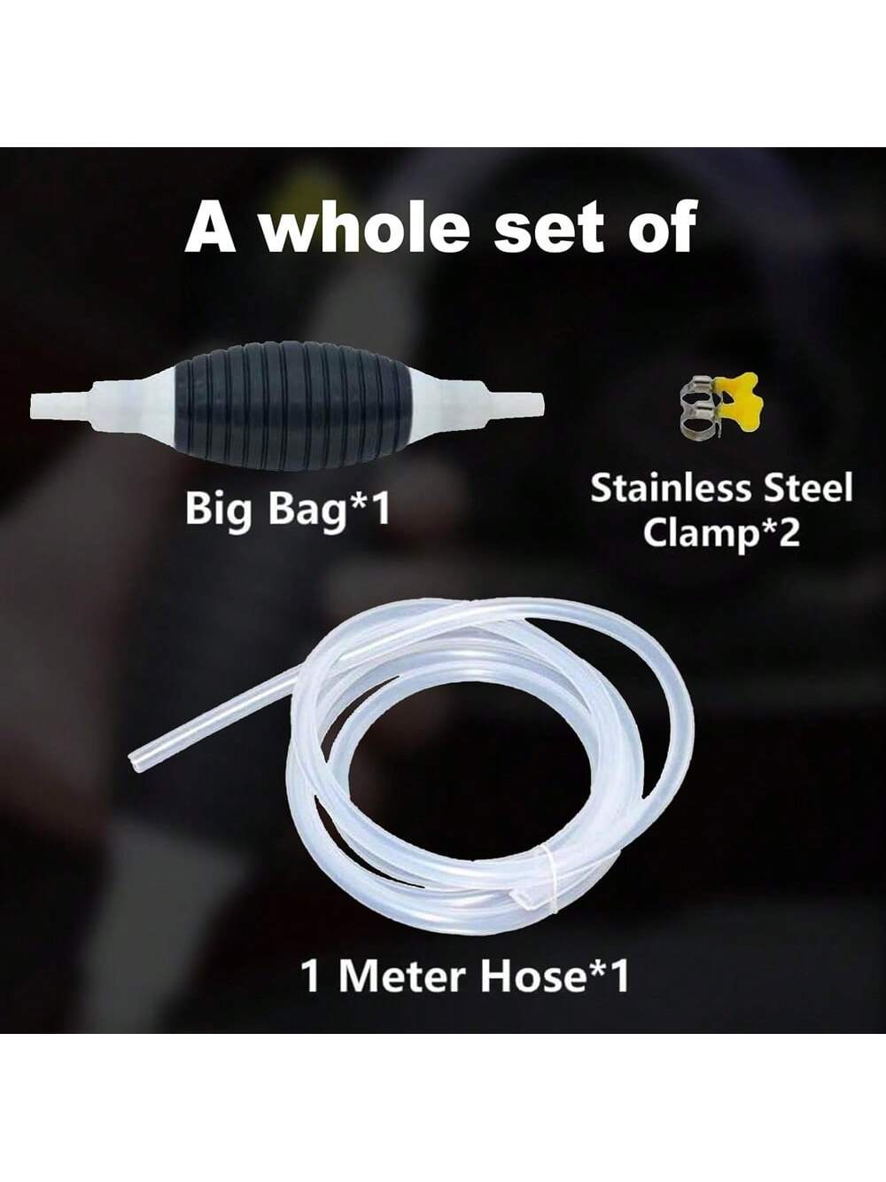 Car Fuel Tank Sucker High Flow Siphon Hand Pump For Manual Hand Liquid Water Gasoline Gas Oil Transfer Pump
