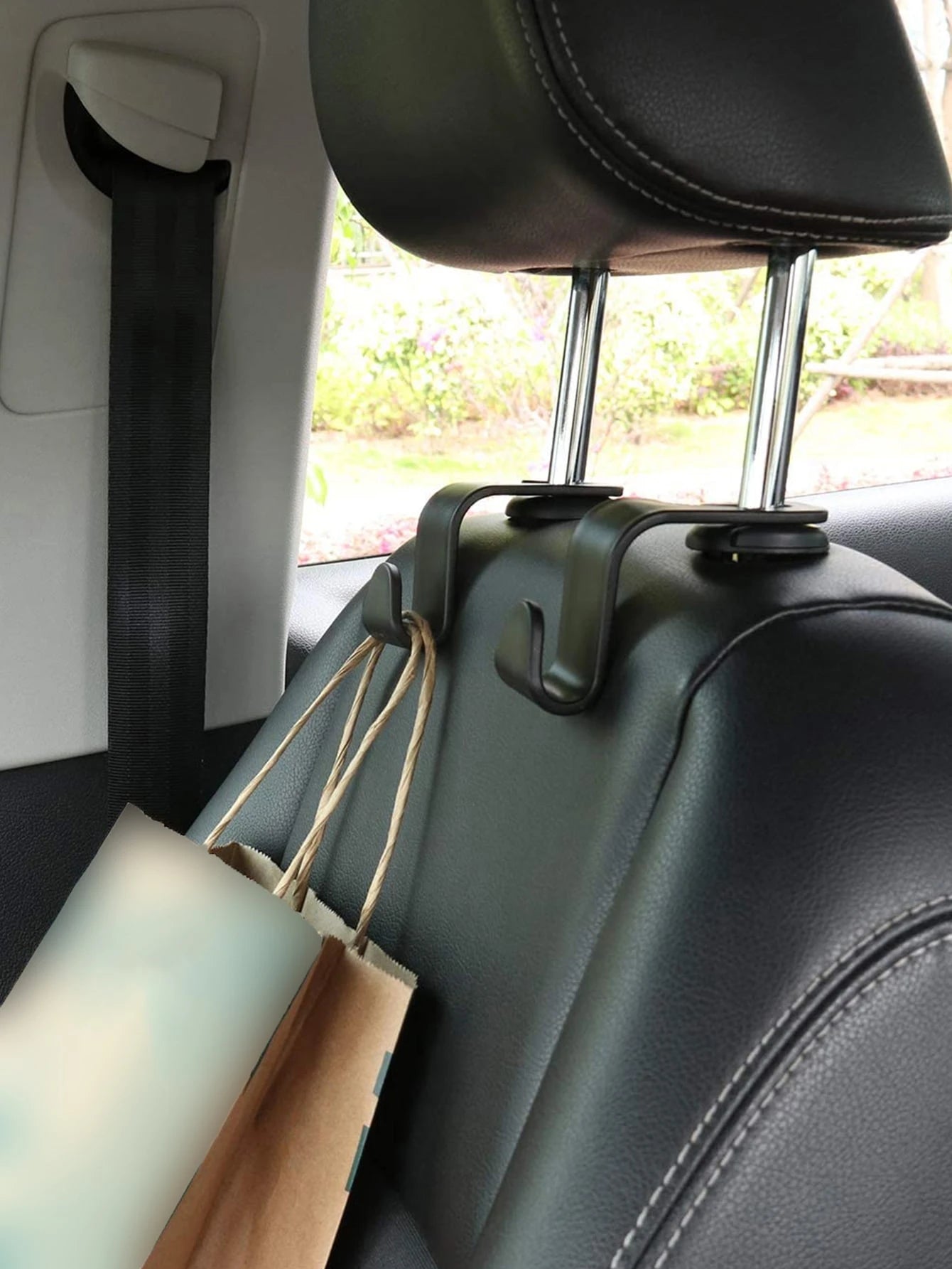 Car Headrest Hook, Headrest Storage Clip, Multi-Function Back Seat Storage Hook, Front And Rear Seat Storage Rack, Car Interior Storage Accessories, Suitable For Car Interior Accessories, Car Decorati