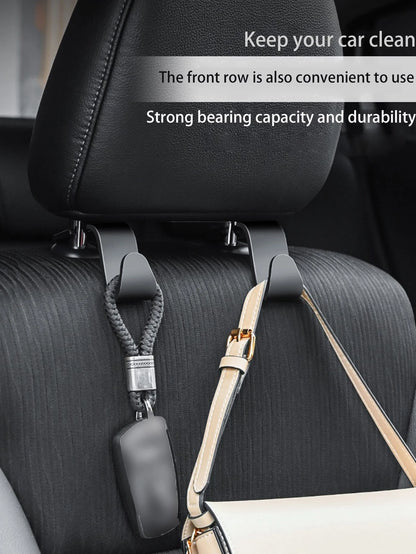 Car Headrest Hook, Headrest Storage Clip, Multi-Function Back Seat Storage Hook, Front And Rear Seat Storage Rack, Car Interior Storage Accessories, Suitable For Car Interior Accessories, Car Decorati