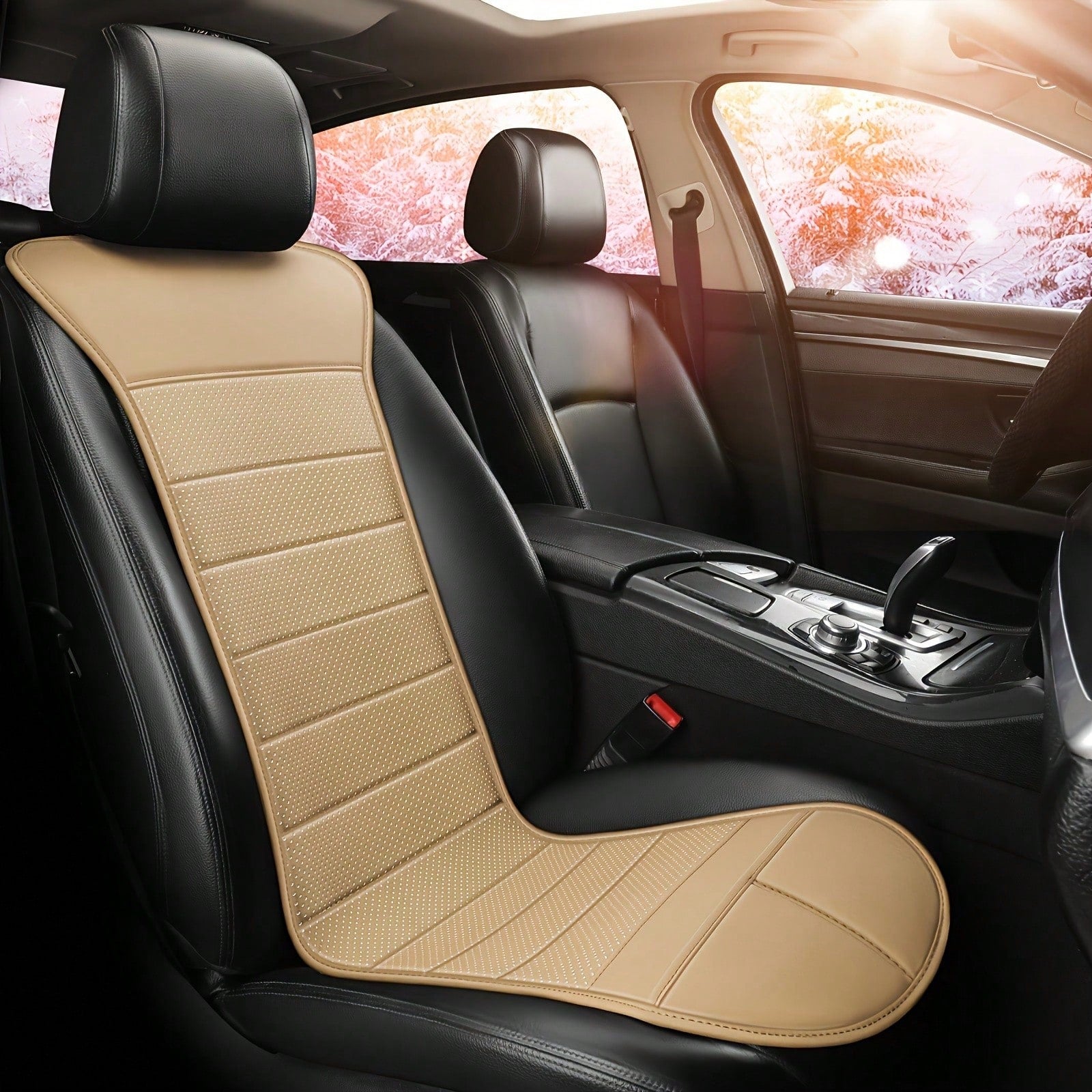 Car Heating Cushion 12V/24V Universal Winter Keep Warm Cushion Interior Heated Cushion Seat Back Heating Blanket