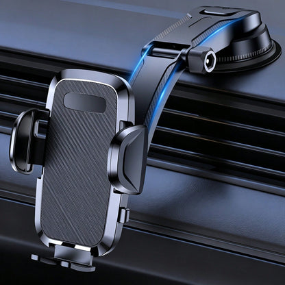 Car Phone Holder Mount, Upgraded 360° Rotation Dashboard Stand, Strong Suction Handsfree Phone Mount, Universal Compatible With IPhone Android For Car GPS Navigation
