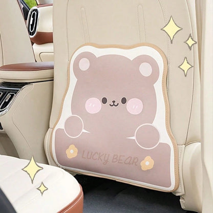 Car Rear Seat Kick Mat, Waterproof Leather Car Rear Seat Cover, Protects Car From Mud, Dirt, Scratches, Sedan Rear Seat Protection Accessories Car Seat Back Anti-Kick Mat Leather Car Rear Seat Protect