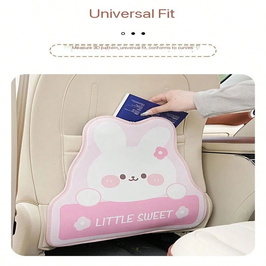 Car Rear Seat Kick Mat, Waterproof Leather Car Rear Seat Cover, Protects Car From Mud, Dirt, Scratches, Sedan Rear Seat Protection Accessories Car Seat Back Anti-Kick Mat Leather Car Rear Seat Protect
