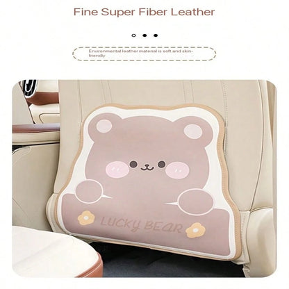 Car Rear Seat Kick Mat, Waterproof Leather Car Rear Seat Cover, Protects Car From Mud, Dirt, Scratches, Sedan Rear Seat Protection Accessories Car Seat Back Anti-Kick Mat Leather Car Rear Seat Protect