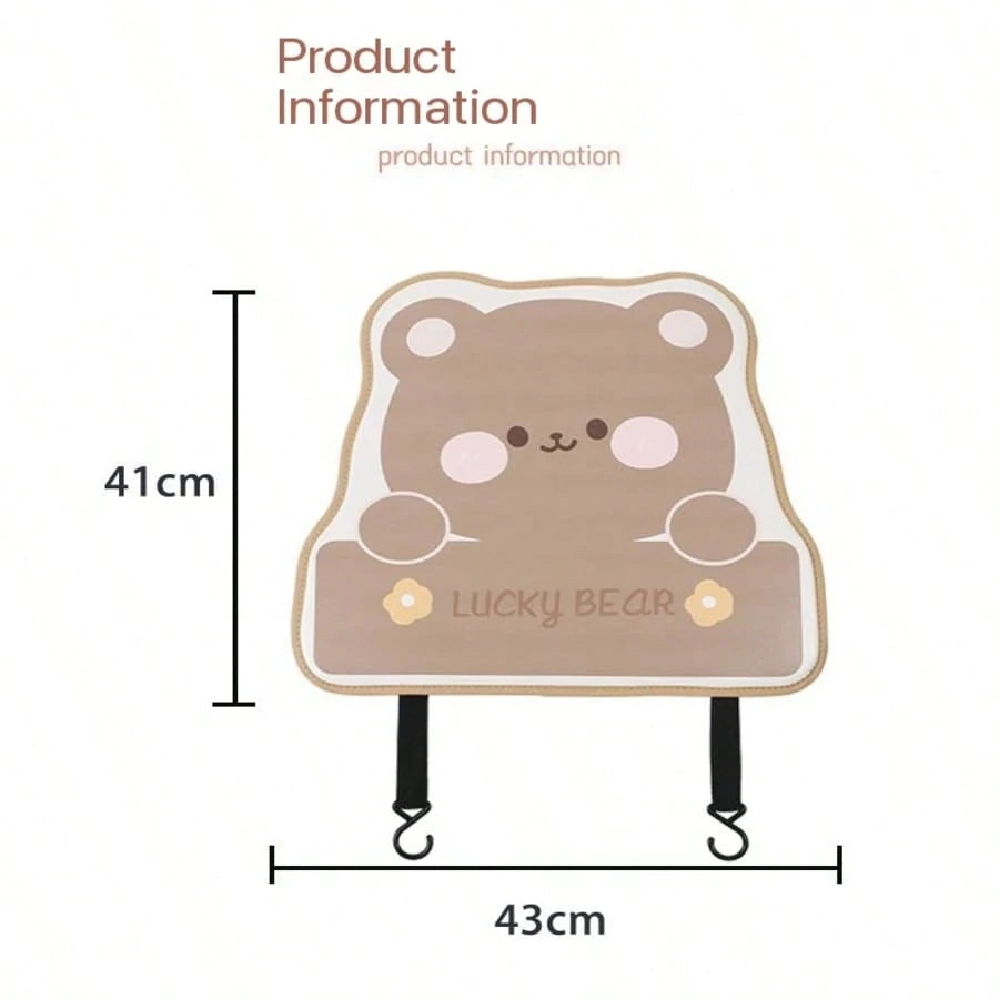 Car Rear Seat Kick Mat, Waterproof Leather Car Rear Seat Cover, Protects Car From Mud, Dirt, Scratches, Sedan Rear Seat Protection Accessories Car Seat Back Anti-Kick Mat Leather Car Rear Seat Protect
