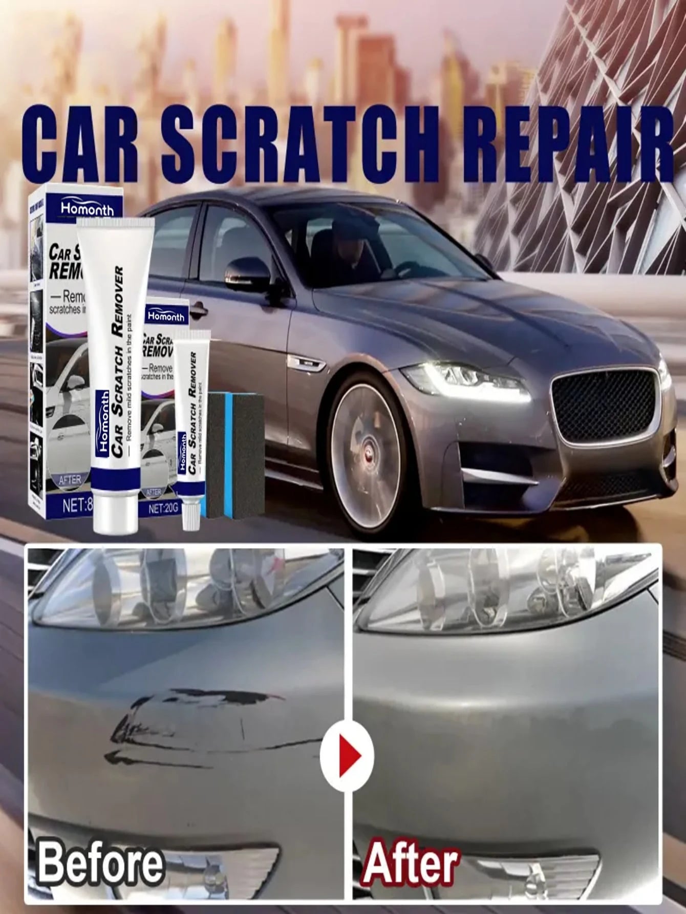 Car Scratch Repair Cream, Scratch Remover, Automotive Abrasive Polishing Paint Care Products