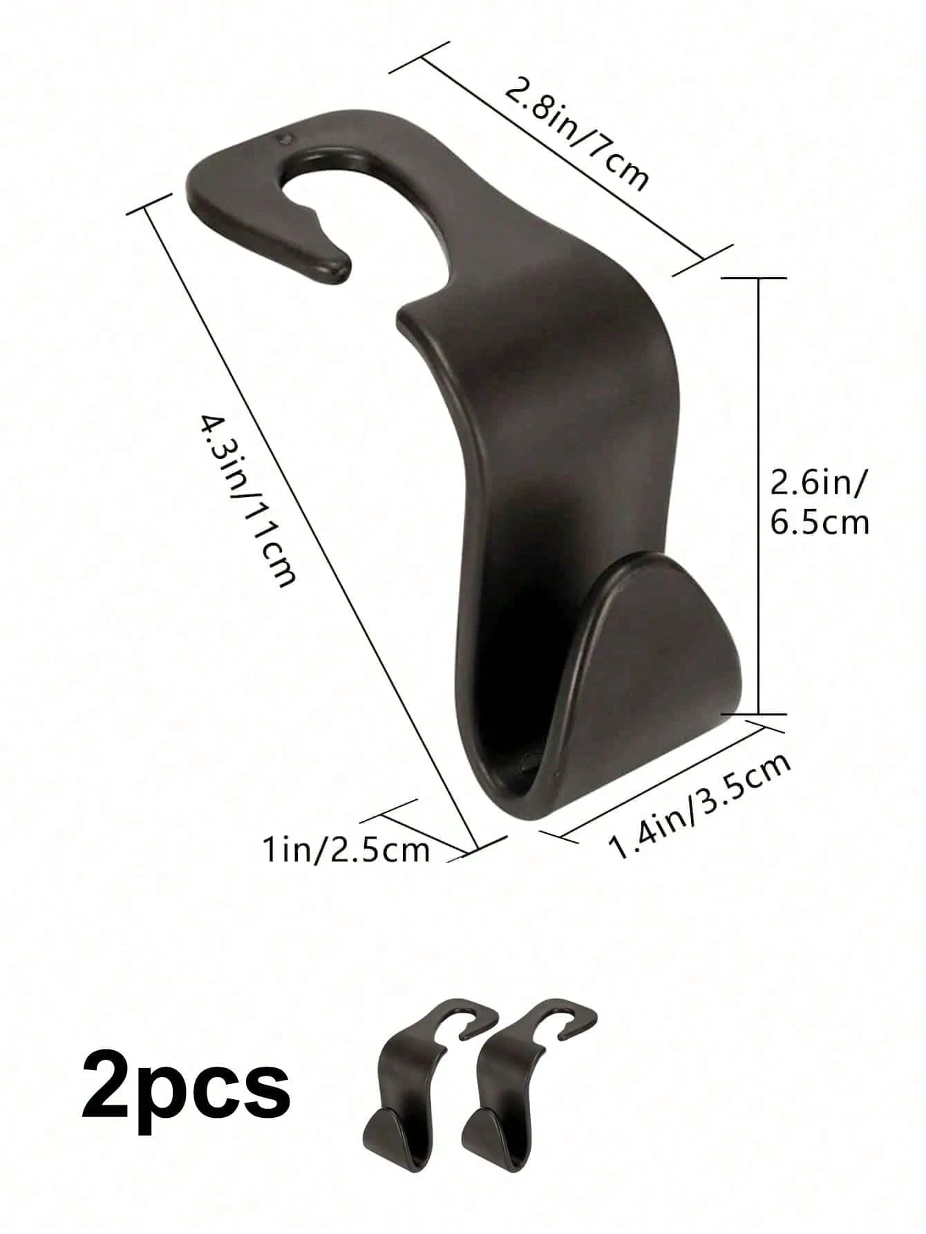Car Seat Back Storage Hook, Headrest Storage Clip, Multi-Function Rear Seat Storage Hook, Front And Rear Seat Storage Rack, Car Interior Storage Accessories, Suitable For Car Interior Accessories, Car