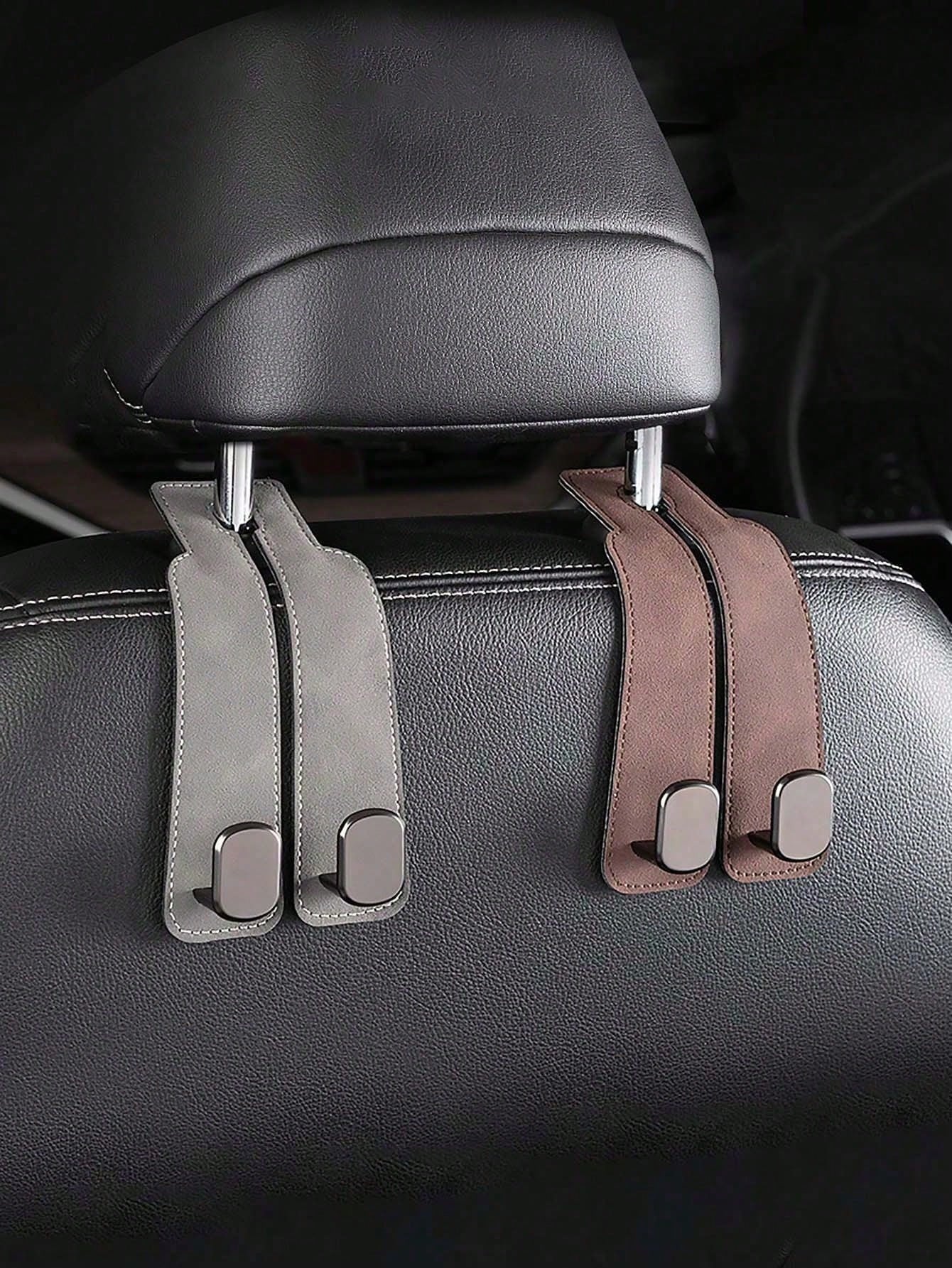 Car Seat Headrest Hooks, Dual Headrest Hooks, Car Back Seat Headrest Hooks, Can Be Used To Hang Handbags, Bags, Clothes And Wallets