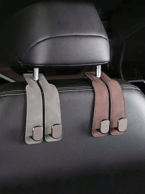 Car Seat Headrest Hooks, Dual Headrest Hooks, Car Back Seat Headrest Hooks, Can Be Used To Hang Handbags, Bags, Clothes And Wallets