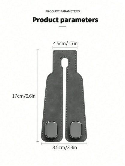 Car Seat Headrest Hooks, Dual Headrest Hooks, Car Back Seat Headrest Hooks, Can Be Used To Hang Handbags, Bags, Clothes And Wallets