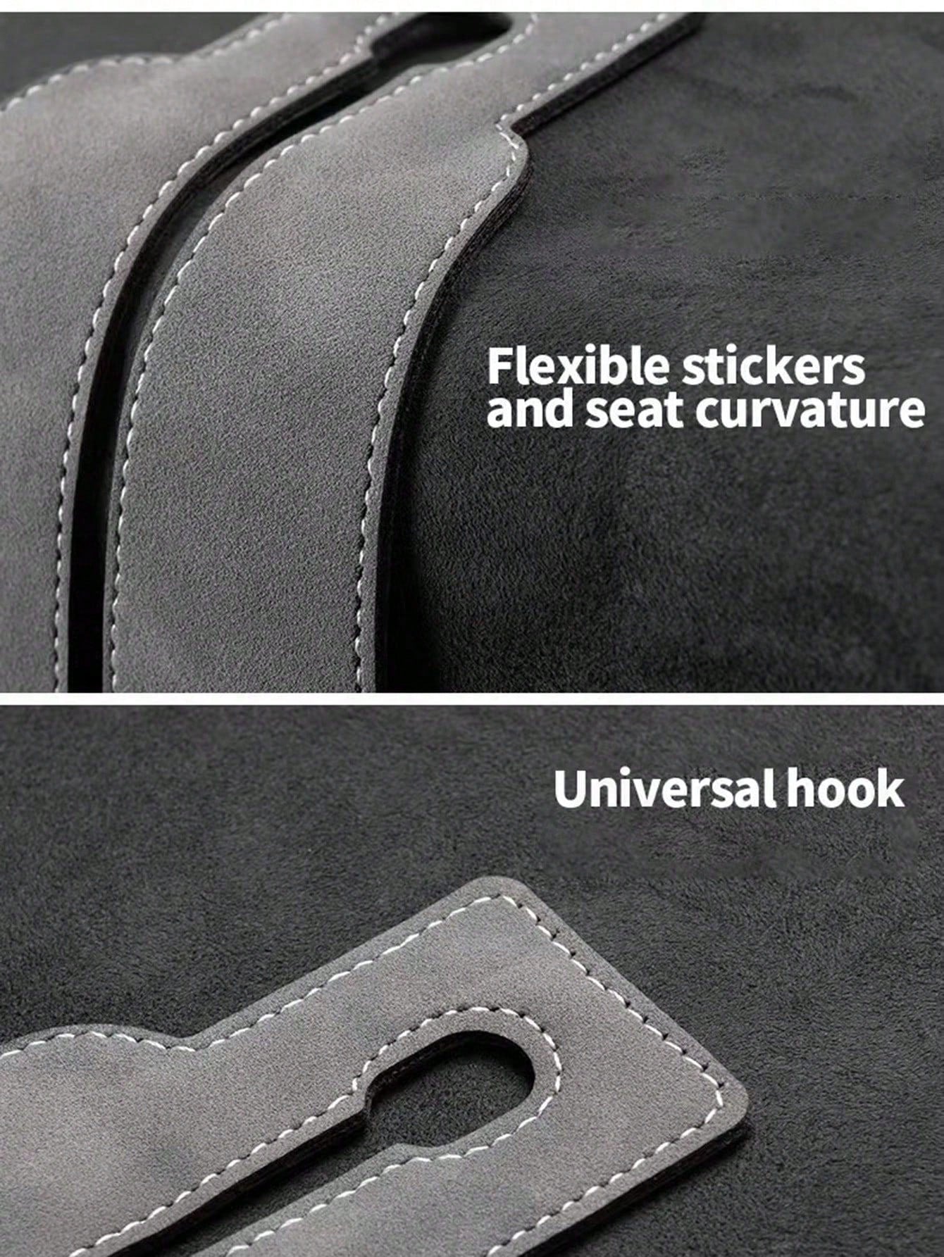 Car Seat Headrest Hooks, Dual Headrest Hooks, Car Back Seat Headrest Hooks, Can Be Used To Hang Handbags, Bags, Clothes And Wallets