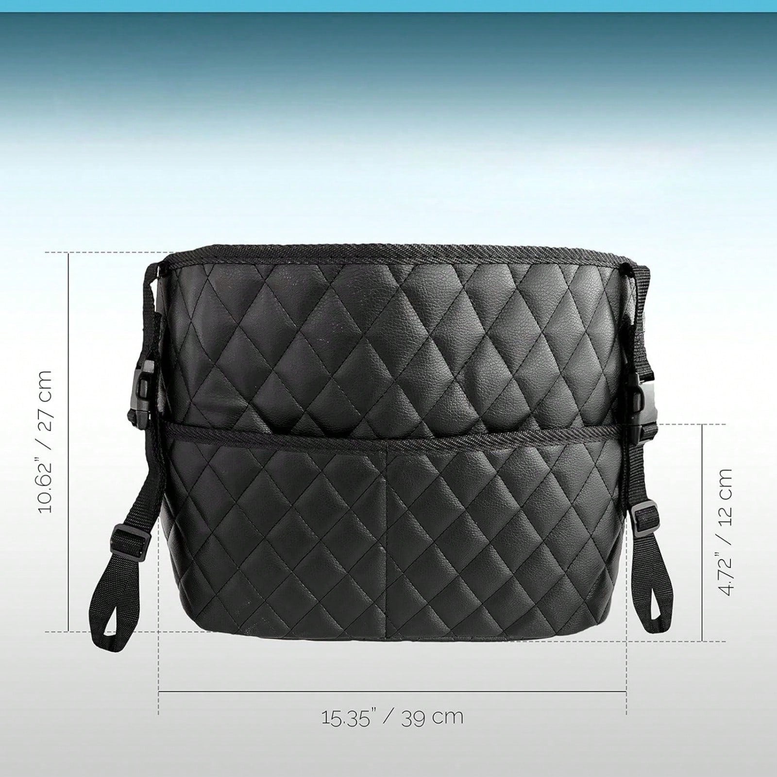 Car Seat Storage Bag, Stylish Upgraded Black PU Leather Storage Rack, Extra Storage Space, Easy To Install, Helping You Say Goodbye To Clutter!