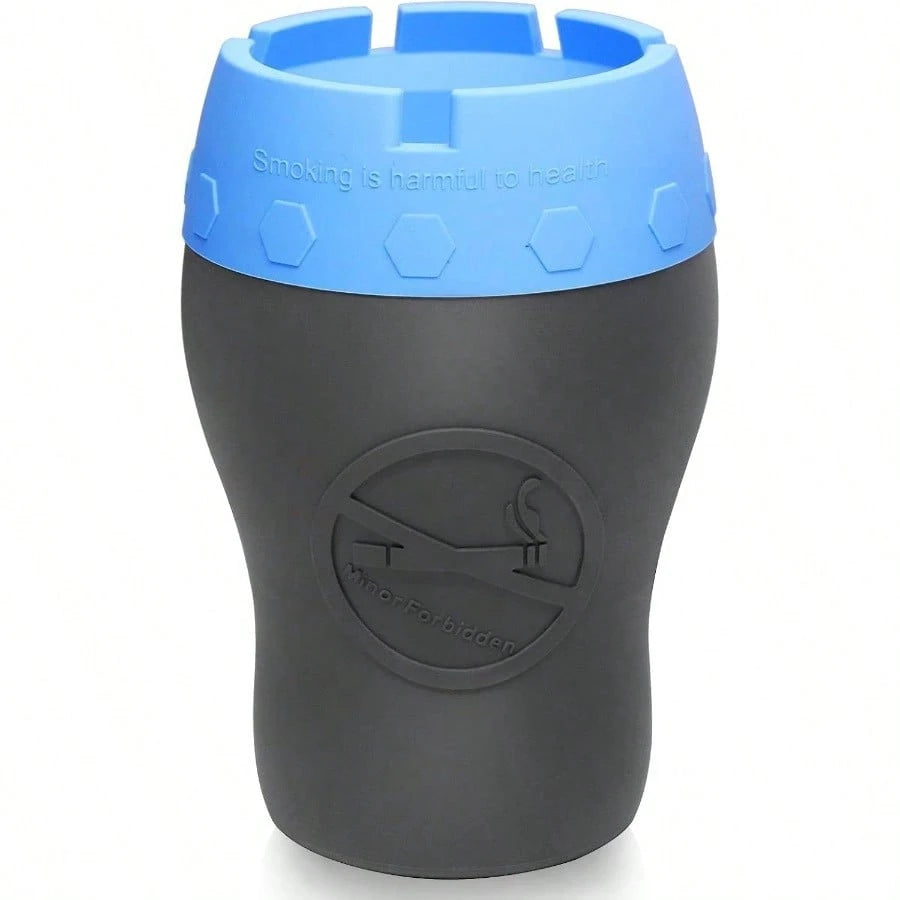 Car Silicone Ashtray, Auto Ash Tray Smokeless, Drop- Proof Unbreakable Anti- Ash Splash Vehicle Ashtray Home Outside Office Car AccessoriesOrange