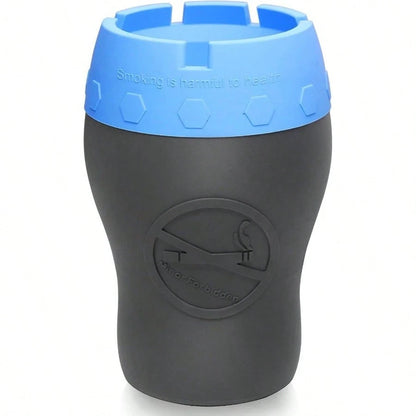 Car Silicone Ashtray, Auto Ash Tray Smokeless, Drop- Proof Unbreakable Anti- Ash Splash Vehicle Ashtray Home Outside Office Car AccessoriesOrange