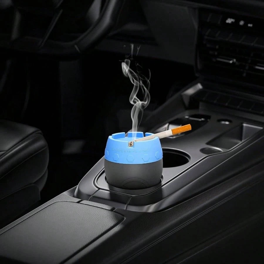 Car Silicone Ashtray, Auto Ash Tray Smokeless, Drop- Proof Unbreakable Anti- Ash Splash Vehicle Ashtray Home Outside Office Car AccessoriesOrange