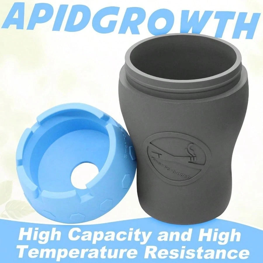 Car Silicone Ashtray, Auto Ash Tray Smokeless, Drop- Proof Unbreakable Anti- Ash Splash Vehicle Ashtray Home Outside Office Car AccessoriesOrange