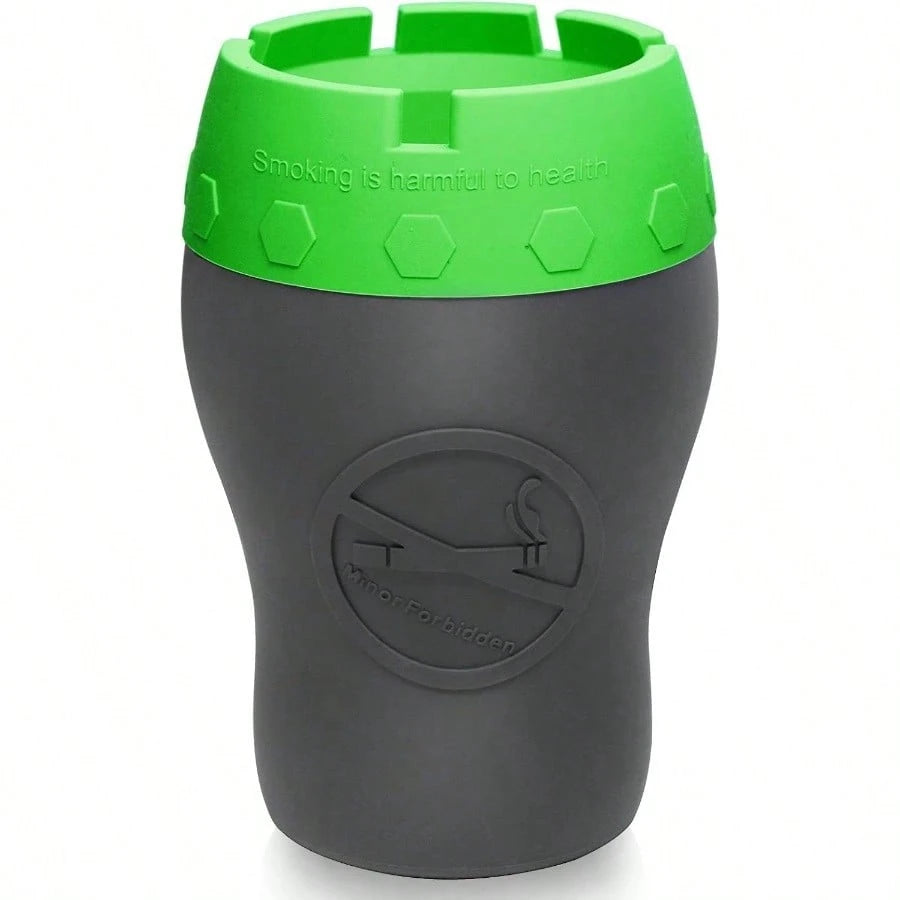 Car Silicone Ashtray, Auto Ash Tray Smokeless, Drop- Proof Unbreakable Anti- Ash Splash Vehicle Ashtray Home Outside Office Car AccessoriesOrange