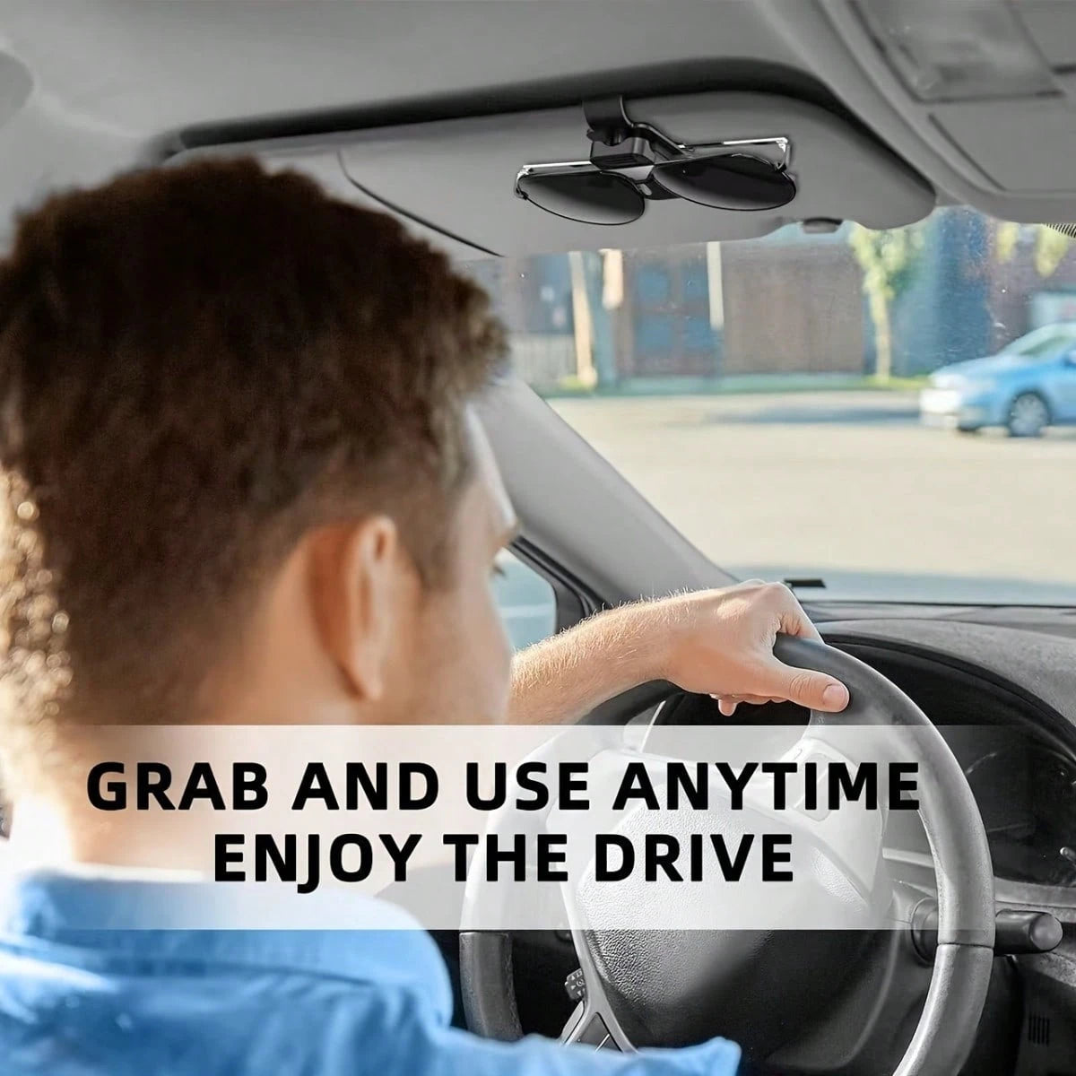 Car Sun Visor Glasses Holder- Fashionable Glasses Clip Suitable For Car Interior, Ticket And Card Storage Organizer