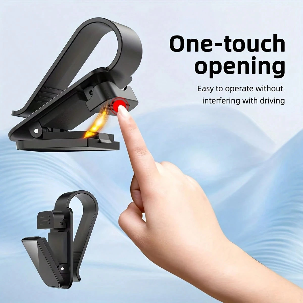 Car Sun Visor Glasses Holder- Fashionable Glasses Clip Suitable For Car Interior, Ticket And Card Storage Organizer