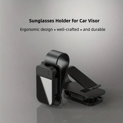 Car Sun Visor Glasses Holder- Fashionable Glasses Clip Suitable For Car Interior, Ticket And Card Storage Organizer