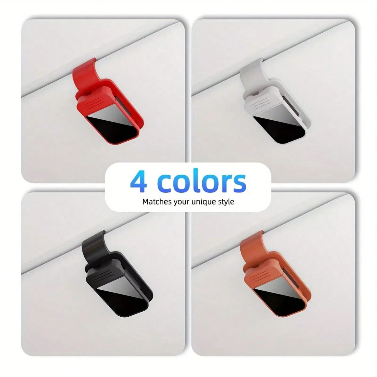Car Sun Visor Glasses Holder- Fashionable Glasses Clip Suitable For Car Interior, Ticket And Card Storage Organizer
