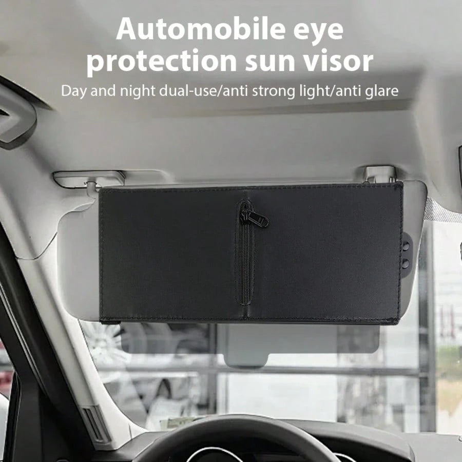 Car Sunshade,Polarized Sun Visor For Car With Zipper Slider, Upgraded Car Sun Visor Extension With PC Lens And Side Sunshade,Anti-Glare Car Visor For Driving,UV-Filtering/Protection,Universal For Most