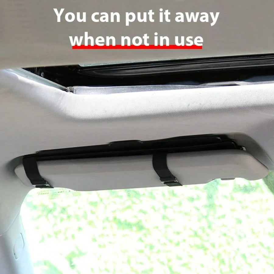 Car Sunshade,Polarized Sun Visor For Car With Zipper Slider, Upgraded Car Sun Visor Extension With PC Lens And Side Sunshade,Anti-Glare Car Visor For Driving,UV-Filtering/Protection,Universal For Most