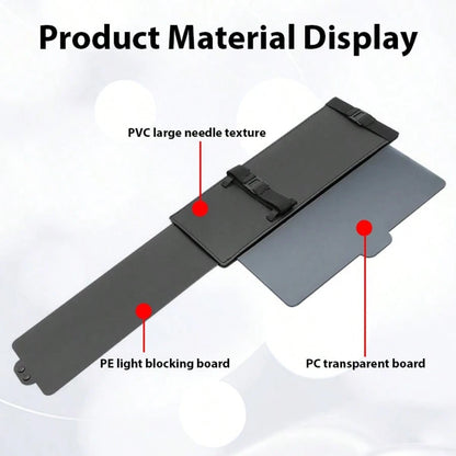 Car Sunshade,Polarized Sun Visor For Car With Zipper Slider, Upgraded Car Sun Visor Extension With PC Lens And Side Sunshade,Anti-Glare Car Visor For Driving,UV-Filtering/Protection,Universal For Most
