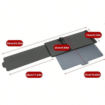 Car Sunshade,Polarized Sun Visor For Car With Zipper Slider, Upgraded Car Sun Visor Extension With PC Lens And Side Sunshade,Anti-Glare Car Visor For Driving,UV-Filtering/Protection,Universal For Most
