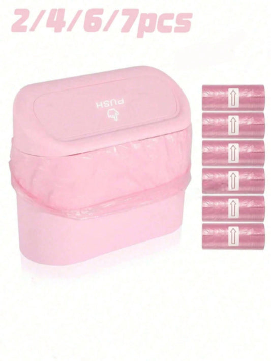 Car Trash Can, Car Seat Back & Door Hanging Storage Box, Multi-Function Car Accessories, Trash Bag, Foldable Storage