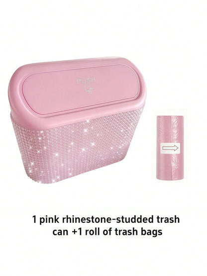 Car Trash Can, Car Seat Back & Door Hanging Storage Box, Multi-Function Car Accessories, Trash Bag, Foldable Storage