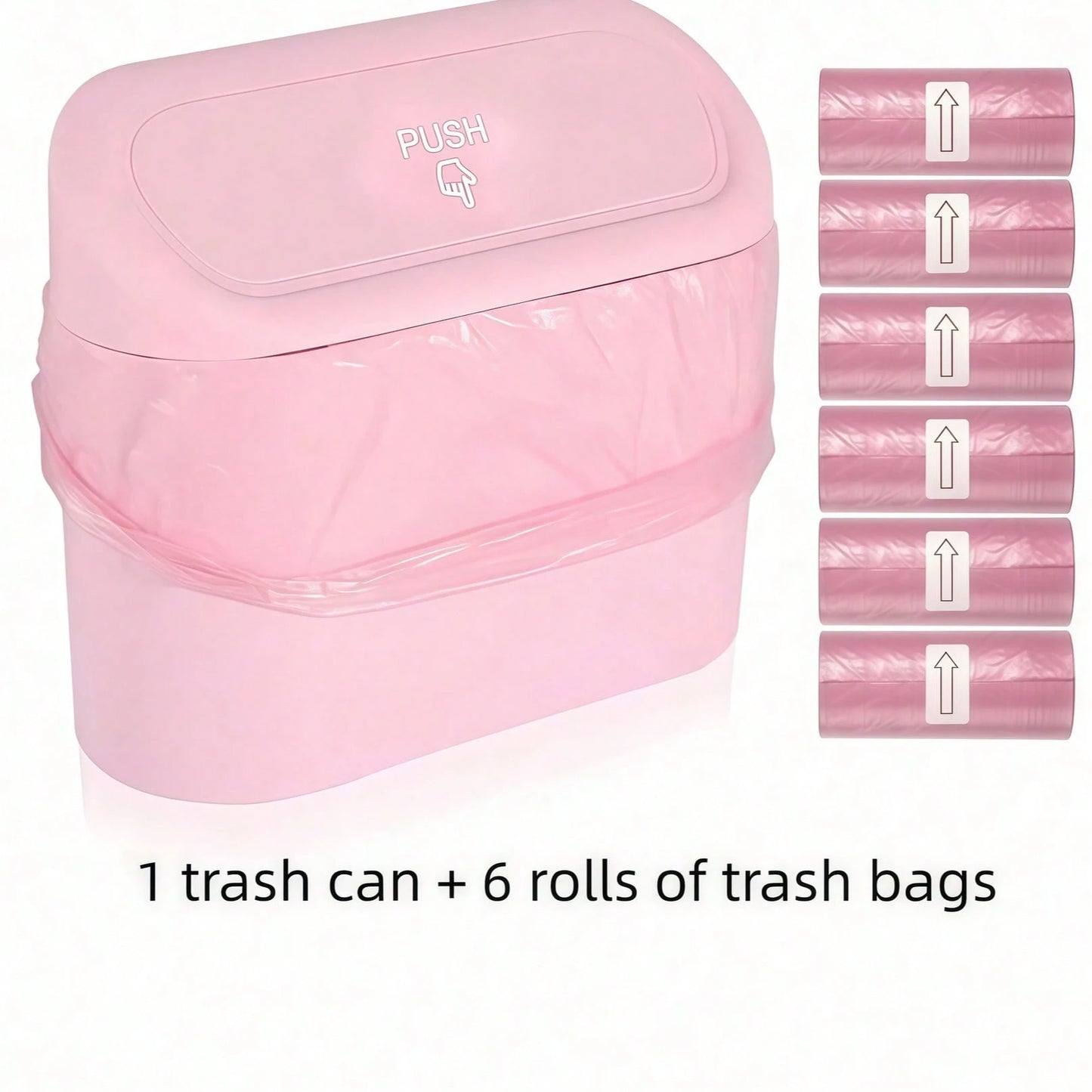 Car Trash Can, Car Seat Back & Door Hanging Storage Box, Multi-Function Car Accessories, Trash Bag, Foldable Storage