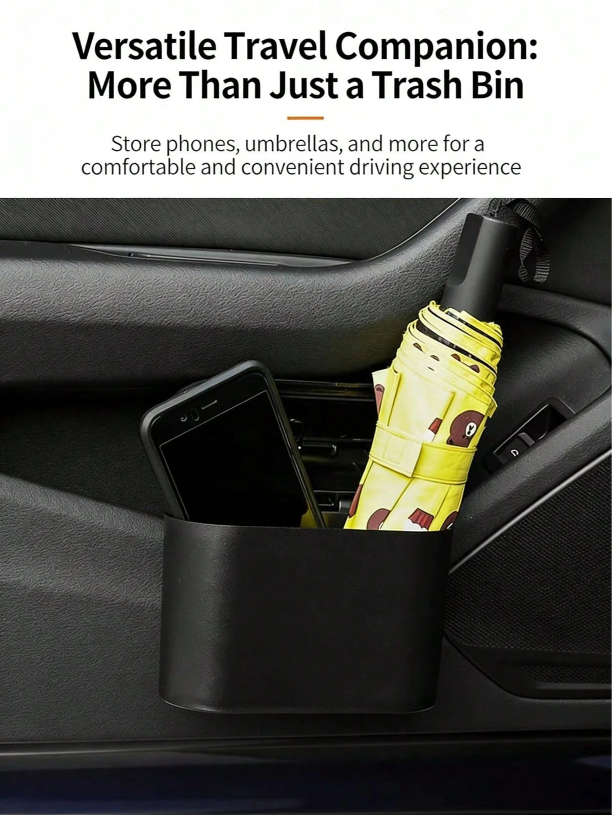 Car Trash Can, Mini Storage Bag, Multi-Functional Seat Side Hanging Organizer With Lid, Upgraded Thickened Mini Desktop Trash Can, Multi-Functional Storage Box, Leak-Proof Lid, Suitable For Car, Offic