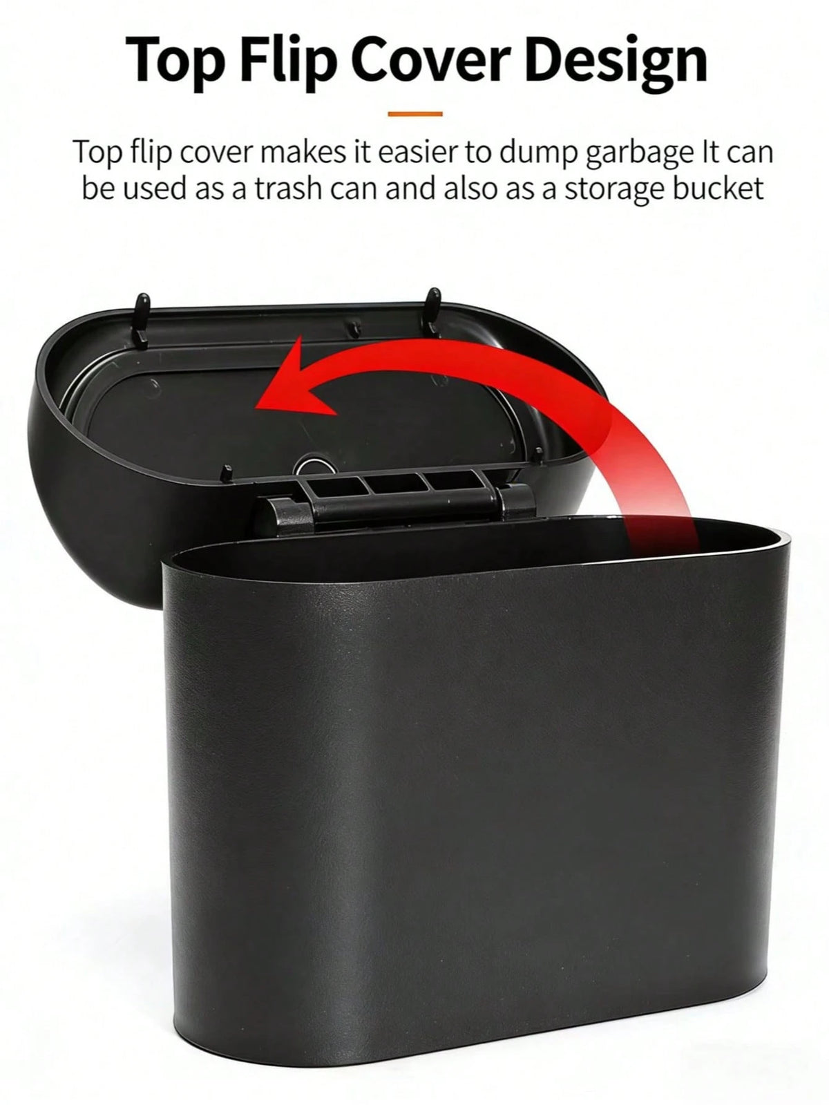 Car Trash Can, Mini Storage Bag, Multi-Functional Seat Side Hanging Organizer With Lid, Upgraded Thickened Mini Desktop Trash Can, Multi-Functional Storage Box, Leak-Proof Lid, Suitable For Car, Offic