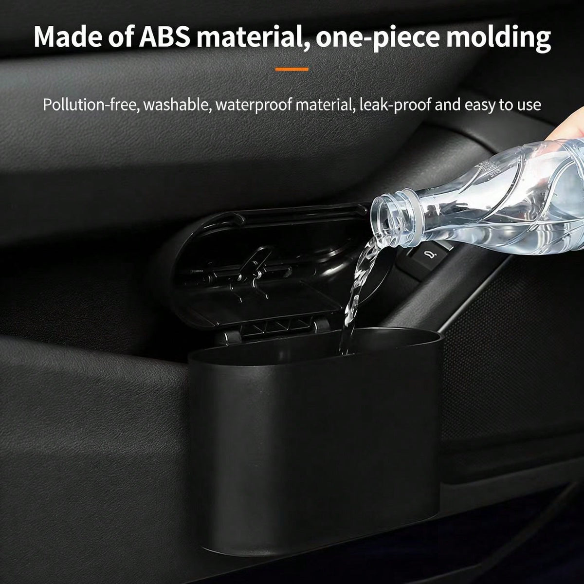 Car Trash Can, Mini Storage Bag, Multi-Functional Seat Side Hanging Organizer With Lid, Upgraded Thickened Mini Desktop Trash Can, Multi-Functional Storage Box, Leak-Proof Lid, Suitable For Car, Offic