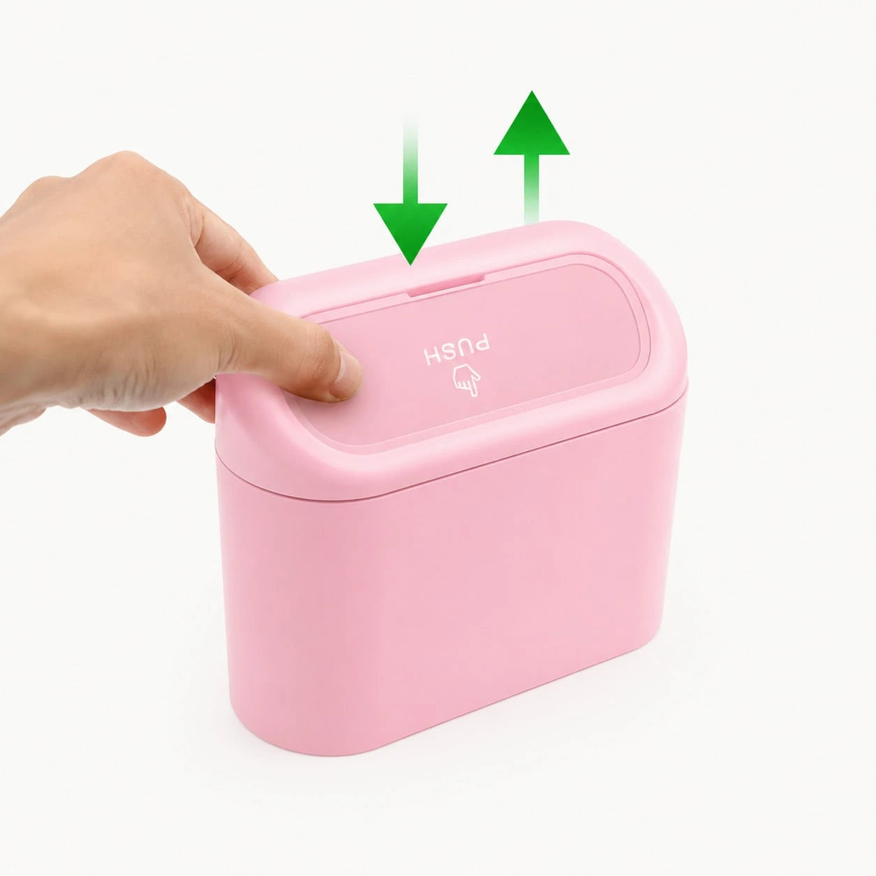 Car Trash Can With Lid And Side-Hanging Door Storage Box Set, Comes With Trash Bags, Compact And Practical Car Trash Can And Trash Bags