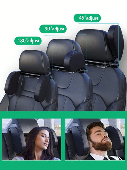 Car Travel Headrest Pillow, Adjustable Sleeping Headrest, Seat Head Support, U-Shaped Memory Foam Side Support Neck Pillow, Suitable For Various Vehicle Models, Ideal Choice For Road Trips, Car Access