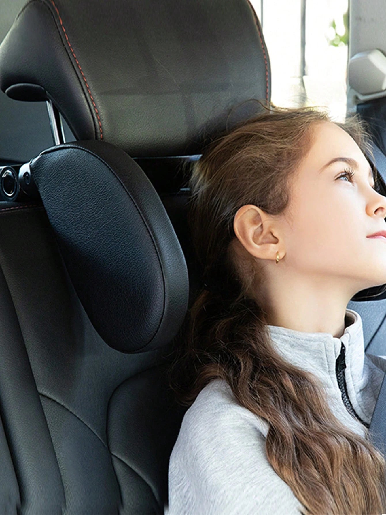 Car Travel Headrest Pillow, Adjustable Sleeping Headrest, Seat Head Support, U-Shaped Memory Foam Side Support Neck Pillow, Suitable For Various Vehicle Models, Ideal Choice For Road Trips, Car Access